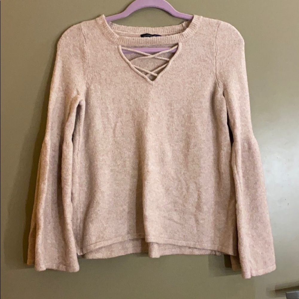 American Eagle | cross detail sweater